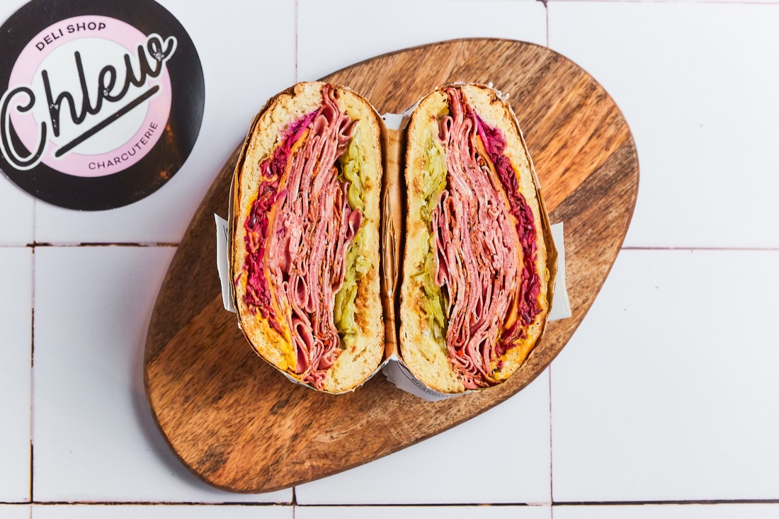 The Full Pastram sandwich